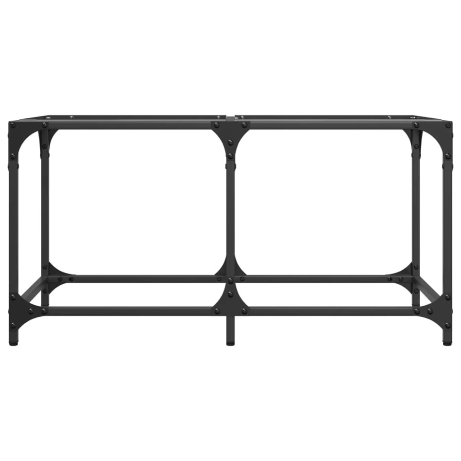 Mesa de centro superficie de vidrio acero 78,5x40x40