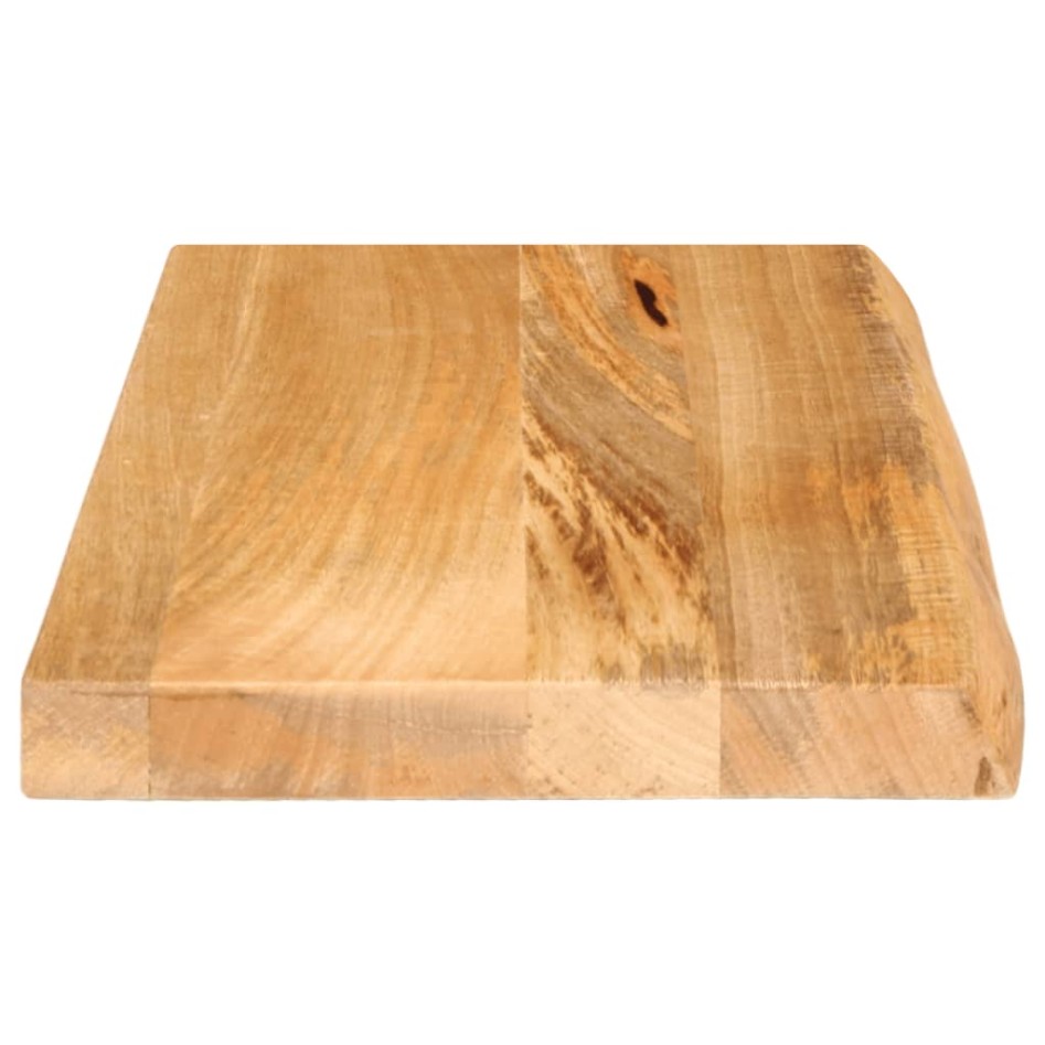 Tablero de mesa borde natural madera maciza mango 60x40x2,5