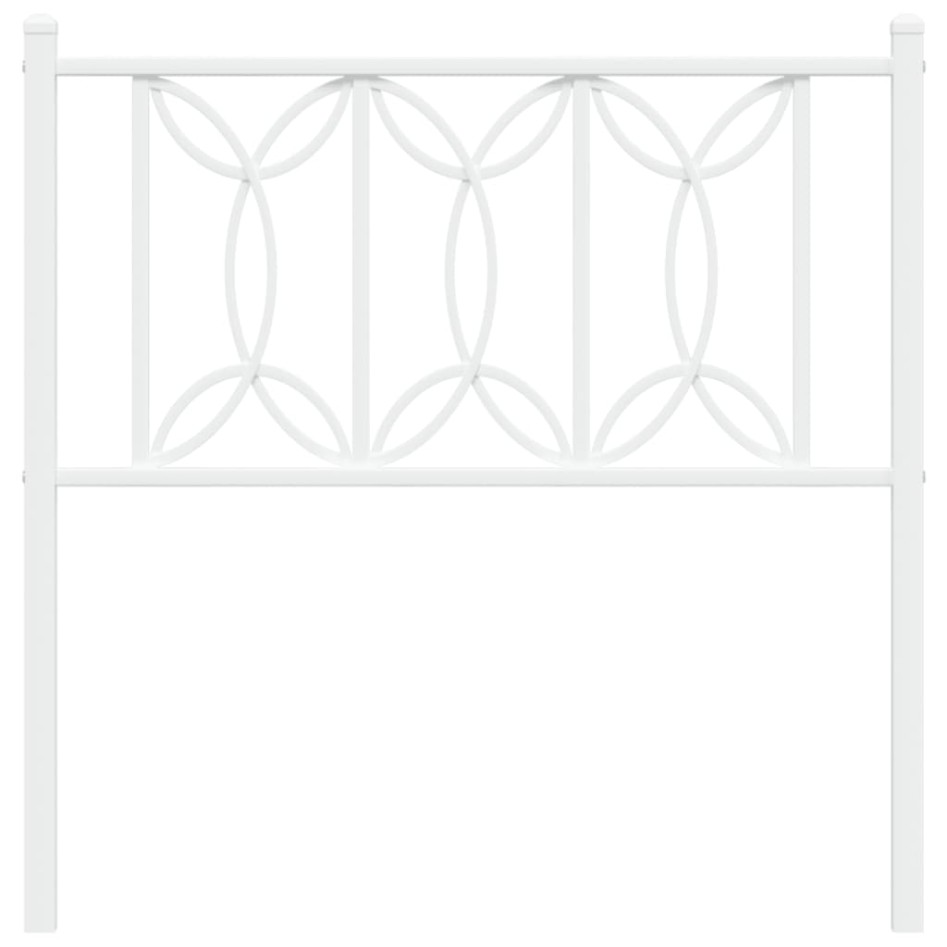 Cabecero de metal blanco 75