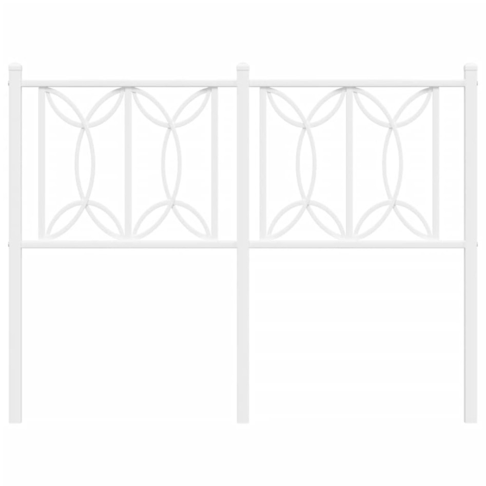 Cabecero de metal blanco 120