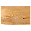 Tablero de mesa borde natural madera maciza mango 60x30x2,5 cm
