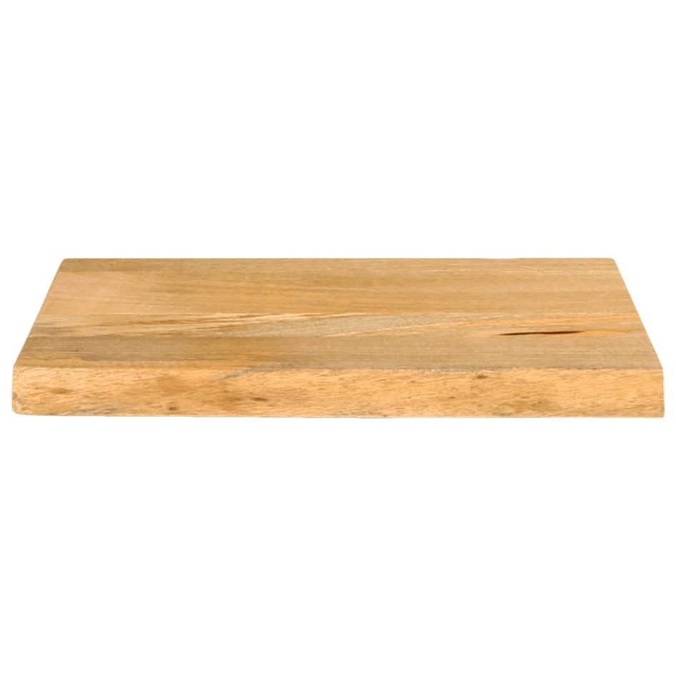 Tablero de mesa borde natural madera maciza mango 60x30x2,5