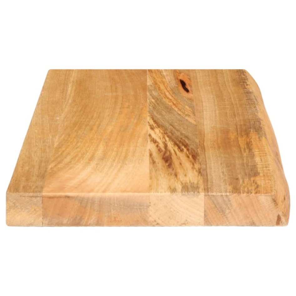 Tablero de mesa borde natural madera maciza mango 60x30x2,5