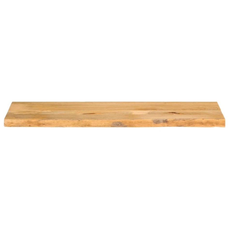 Tablero de mesa borde natural madera maciza mango 140x20x2,5