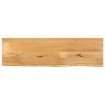 Tablero de mesa borde natural madera maciza mango 110x20x2,5 cm