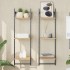 Estantes pared 3 niveles barras 2 uds roble Sonoma 30x25x100