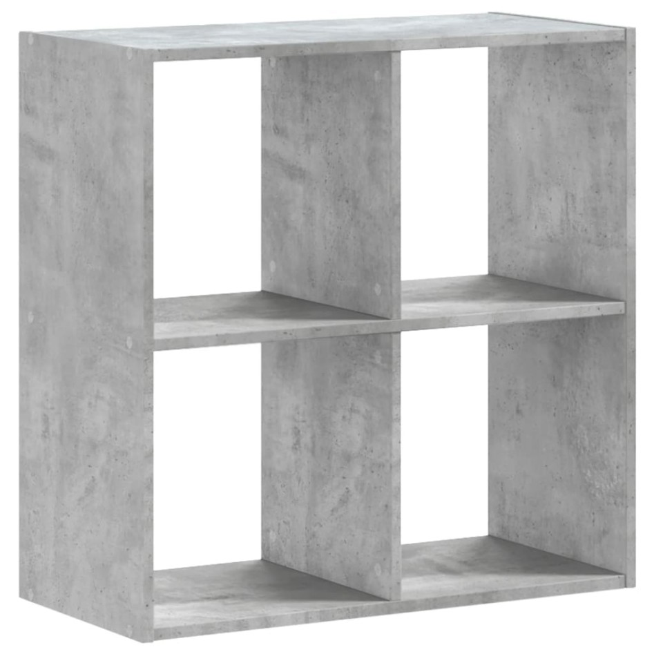 Estantería madera de ingeniería gris hormigón 68,5x32x68,5