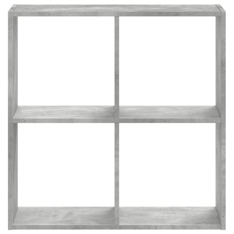 Estantería madera de ingeniería gris hormigón 68,5x32x68,5