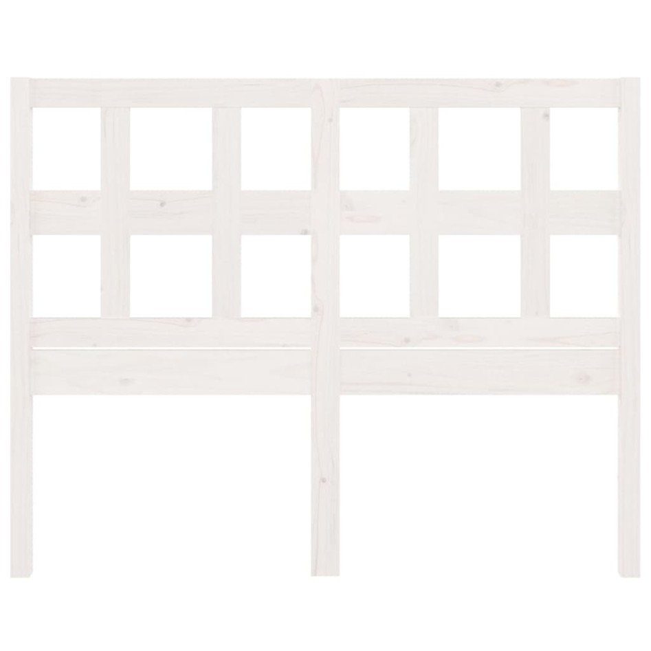 Cabecero de cama madera maciza de pino blanco 125,5x4x100