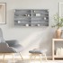 Vitrina de madera de ingeniería gris hormigón 100x8,5x50