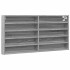 Vitrina de madera de ingeniería gris Sonoma 100x8,5x50