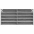 Vitrina de madera de ingeniería gris Sonoma 100x8,5x50