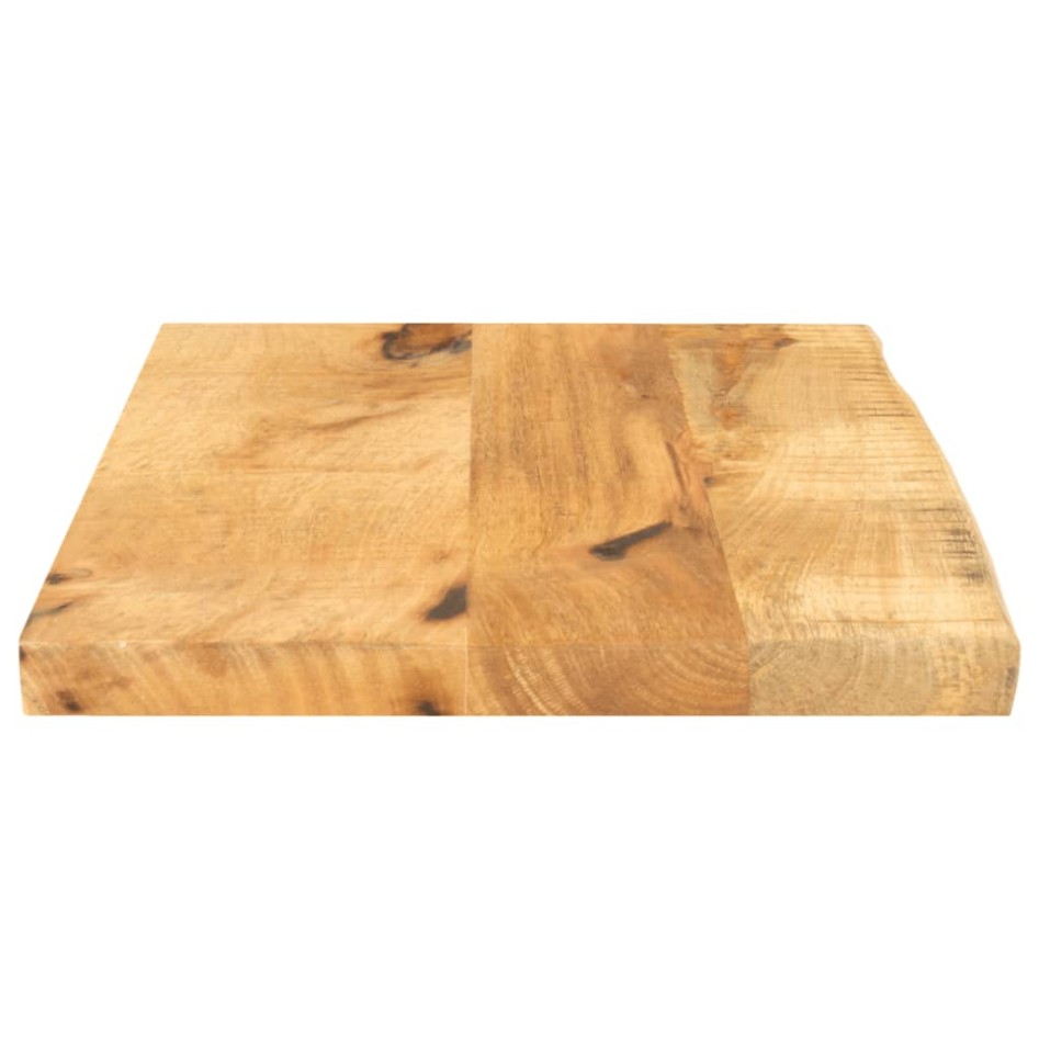 Tablero de mesa borde natural madera maciza mango 60x40x2,5
