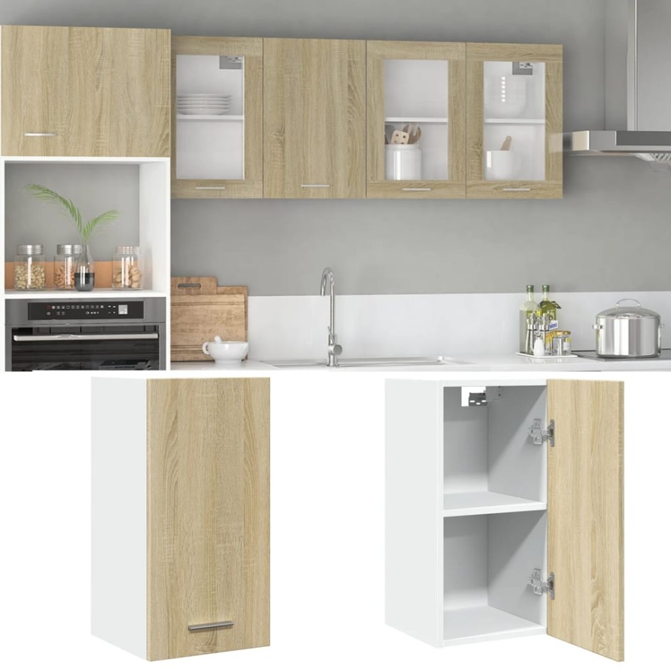 Armario colgante cocina contrachapada color roble 29,5x31x60