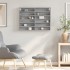 Vitrina de madera de ingeniería gris Sonoma 80x8,5x58