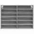 Vitrina de madera de ingeniería gris Sonoma 80x8,5x58