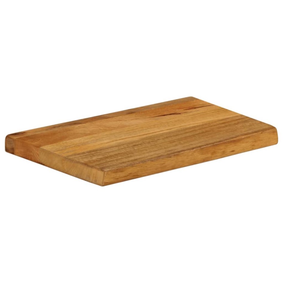 Tablero de mesa borde natural madera maciza mango 60x30x3,8