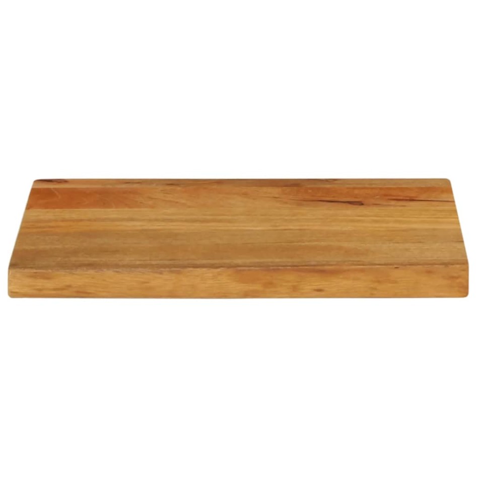 Tablero de mesa borde natural madera maciza mango 60x30x3,8
