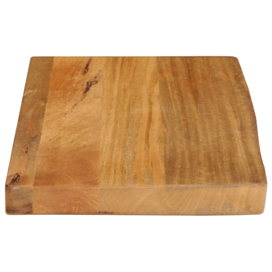 Tablero de mesa borde natural madera maciza mango 60x30x3,8