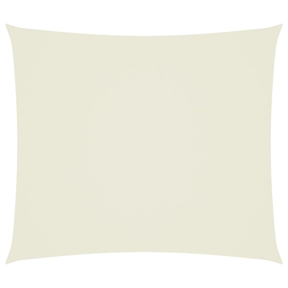 Toldo de vela rectangular tela Oxford color crema 2,5x3