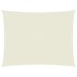 Toldo de vela rectangular tela Oxford color crema 2,5x4