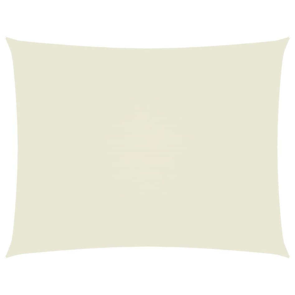 Toldo de vela rectangular tela Oxford color crema 2,5x4