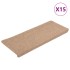 Alfombrillas autoadhesivas de escalera 15 uds 65x24,5x3,5