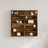Vitrina de madera de ingeniería roble ahumado 60x8,5x58