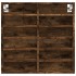 Vitrina de madera de ingeniería roble ahumado 60x8,5x58