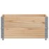 Collares de palets 2 unidades madera maciza de pino 80x60