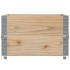 Collares de palets 2 unidades madera maciza de pino 80x60