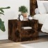 Mesita de noche de pared color roble ahumado 45x30x35