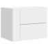 Mesita de noche de pared blanco 45x30x35