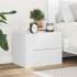 Mesita de noche de pared blanco 45x30x35