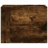 Mesita de noche de pared color roble ahumado 45x30x35