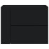 Mesita de noche de pared negra 45x30x35