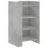 Aparador de madera de ingeniería gris hormigón 45x35x75