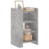 Aparador de madera de ingeniería gris hormigón 45x35x75