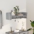 Estante de pared madera ingeniería gris Sonoma 100x35x30,5