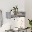 Estante de pared madera ingeniería gris Sonoma 100x35x30,5 cm