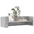 Estante de pared madera ingeniería gris hormigón 100x35x30,5