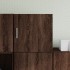 Armario de pared madera ingeniería marrón roble 40x42,5x40