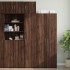 Armario de pared madera ingeniería marrón roble 40x42,5x40