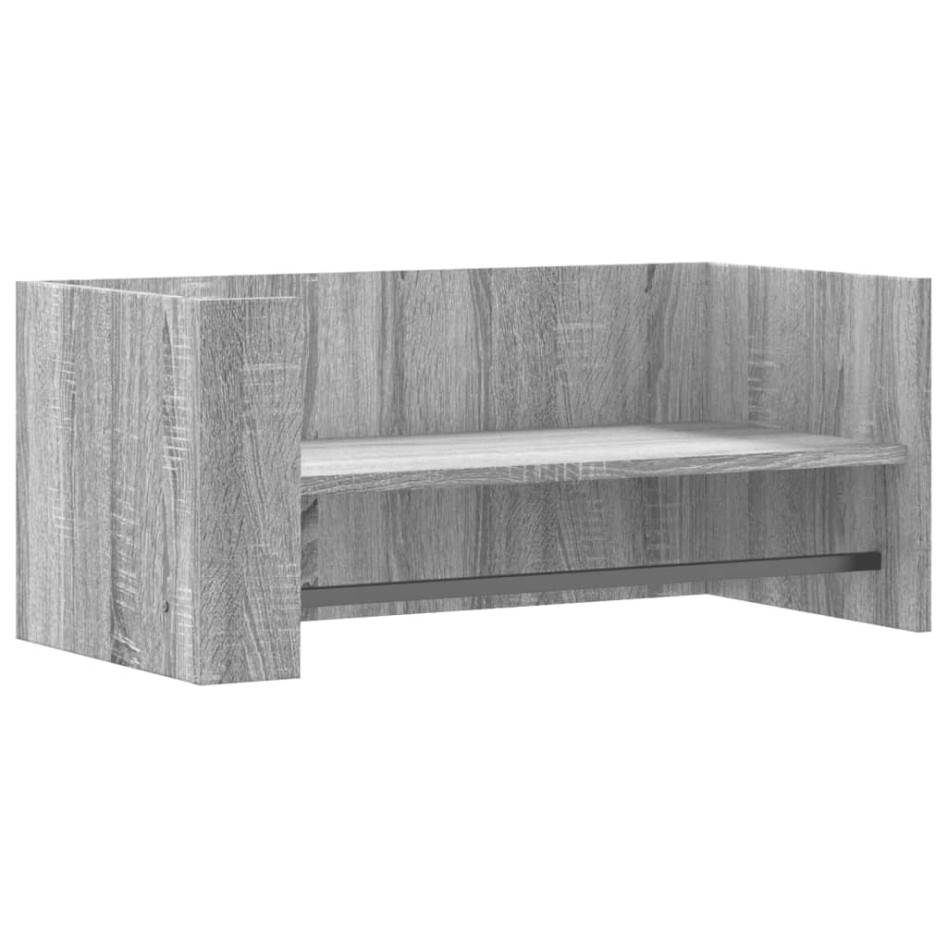 Estante de pared madera ingeniería gris Sonoma 70,5x35x30,5