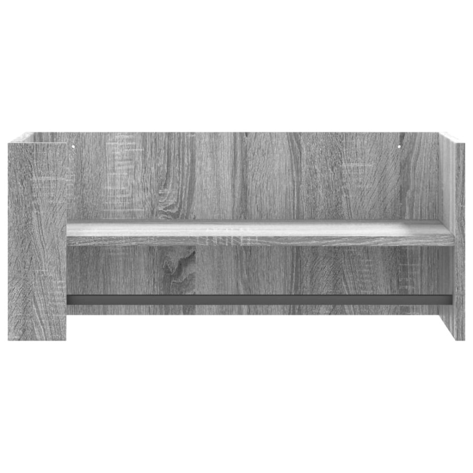 Estante de pared madera ingeniería gris Sonoma 70,5x35x30,5