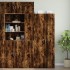 Armario de pared madera ingeniería roble ahumado 30x42,5x40