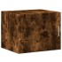 Armario de pared madera ingeniería roble ahumado 50x42,5x40