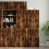 Armario de pared madera ingeniería roble ahumado 50x42,5x40