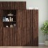 Armario de pared madera ingeniería marrón roble 50x42,5x40
