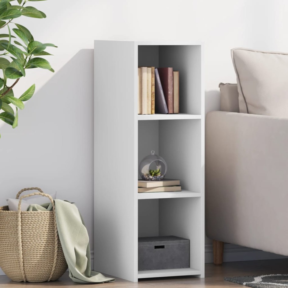 Aparador madera de ingeniería blanco 30x41x93